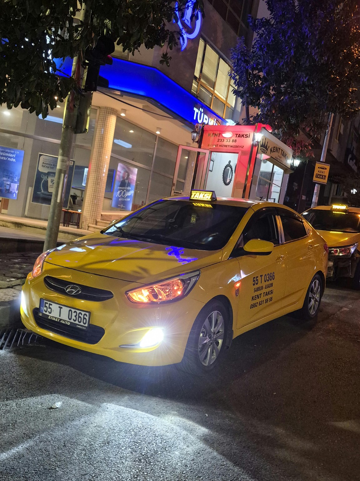 Kent Taksi 55 T 0366 gerçek araç fotoğrafı